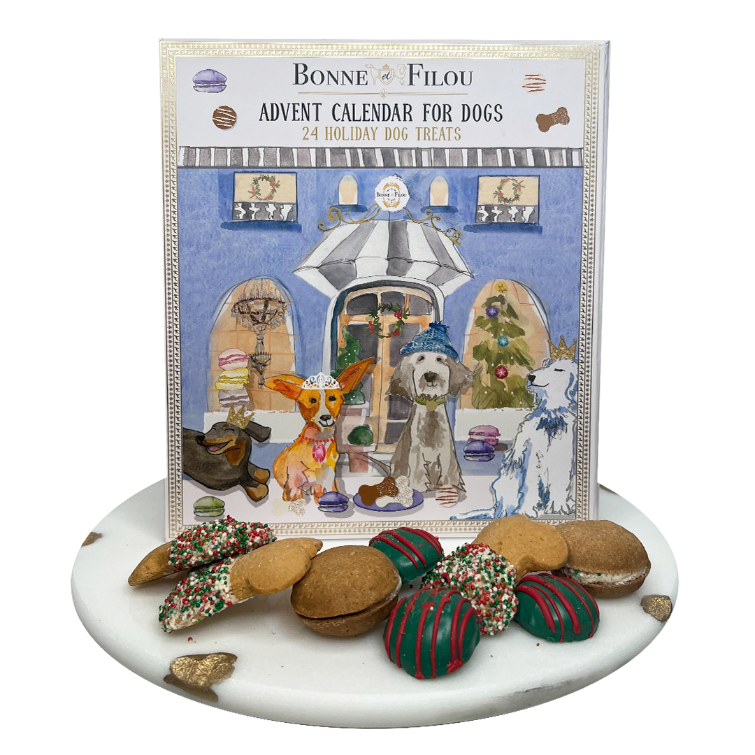Dog Treats Advent Calendar - 24 Holiday Treats for Dogs - BIG FRENCHIES