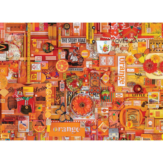 Orange 1000 Piece Jigsaw Puzzle Cobble Hill - BIG FRENCHIES