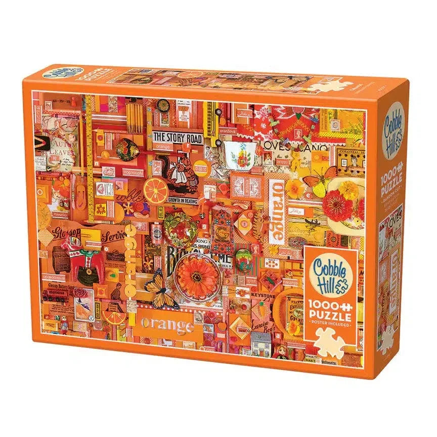 Orange 1000 Piece Jigsaw Puzzle Cobble Hill - BIG FRENCHIES
