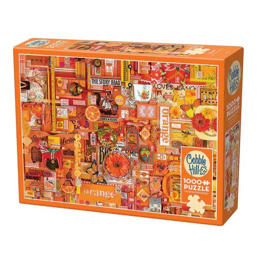 Orange 1000 Piece Jigsaw Puzzle Cobble Hill - BIG FRENCHIES