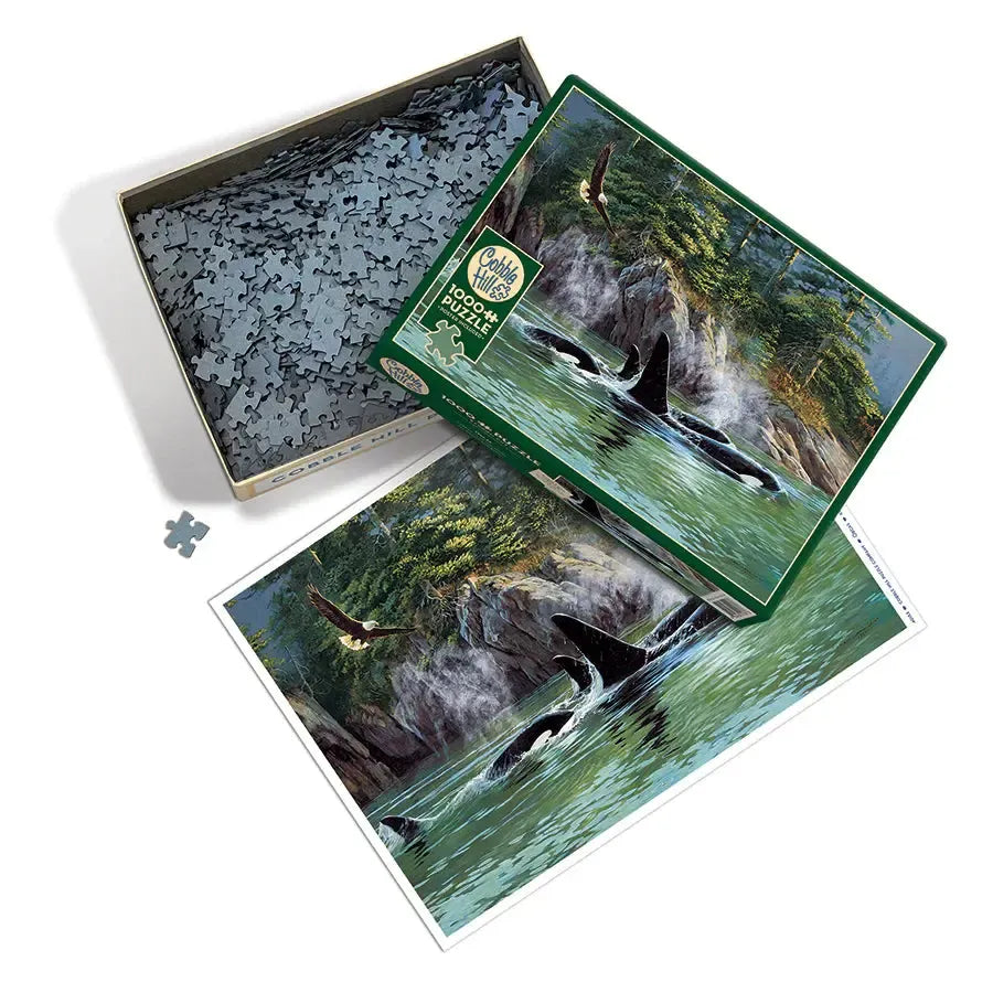 Orcas 1000 Piece Jigsaw Puzzle Cobble Hill