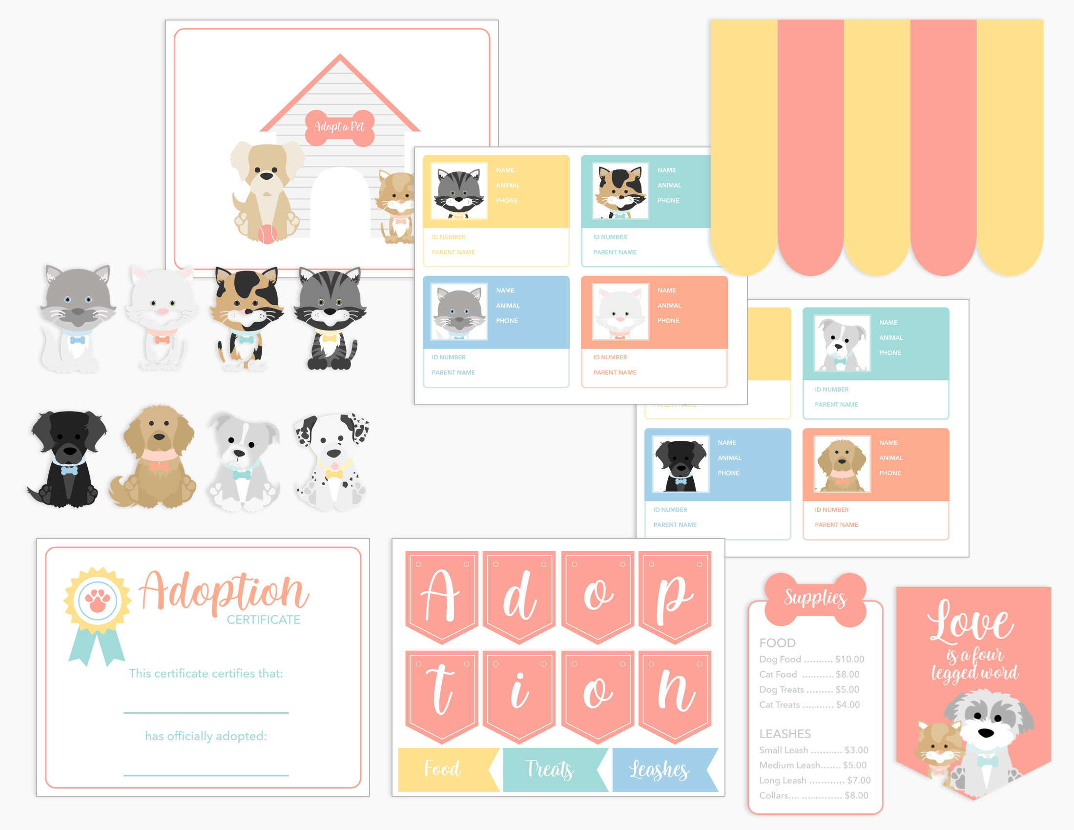 Pet Adoption Clinic Dramatic Play