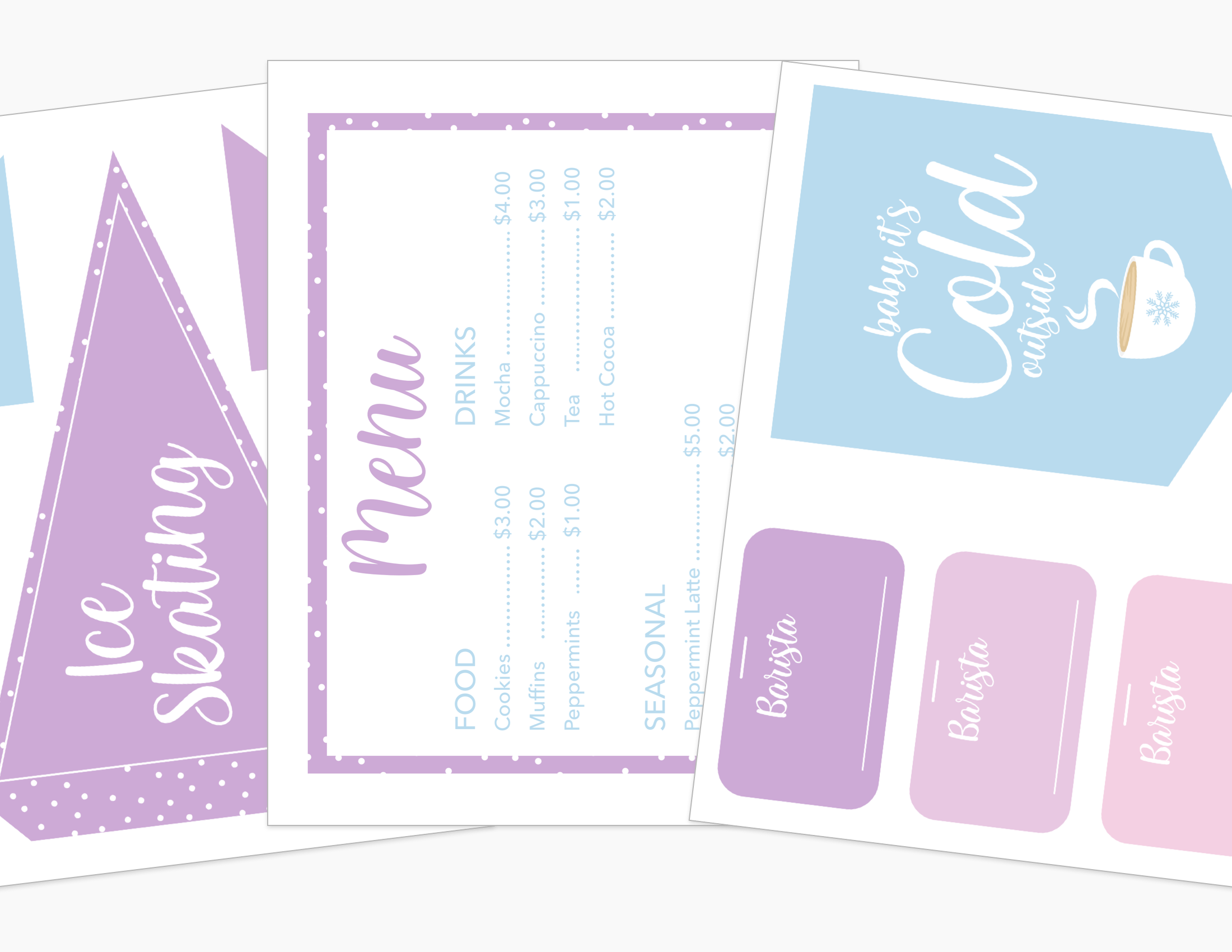 Ice Skating Rink Printable Dramatic Play