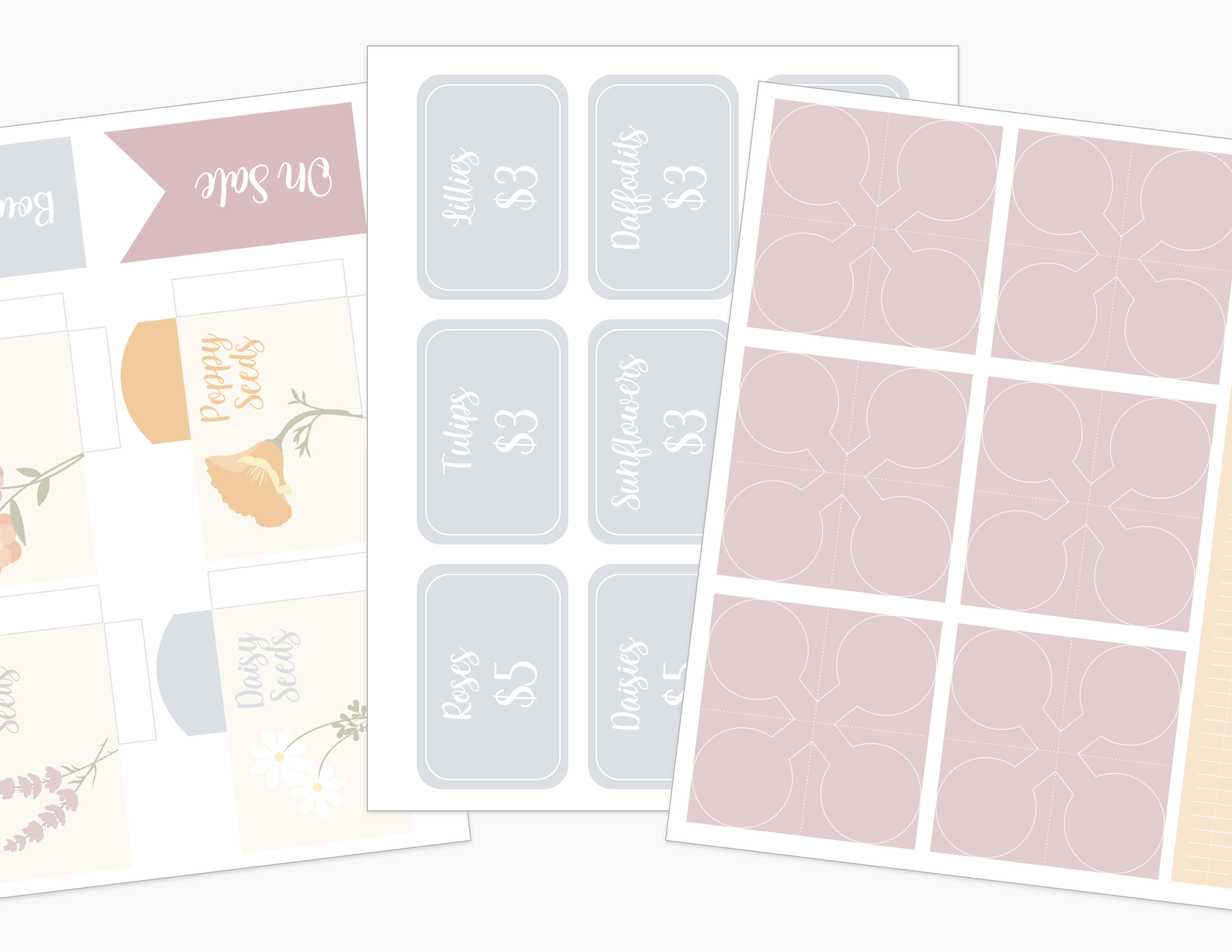 Flower Market Printable Dramatic Play