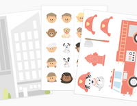 Fire Fighter & Fire Truck Printable Dramatic Play Kit