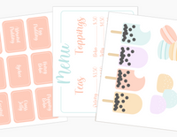 Boba Bubble Tea Shop Dramatic Play Kit