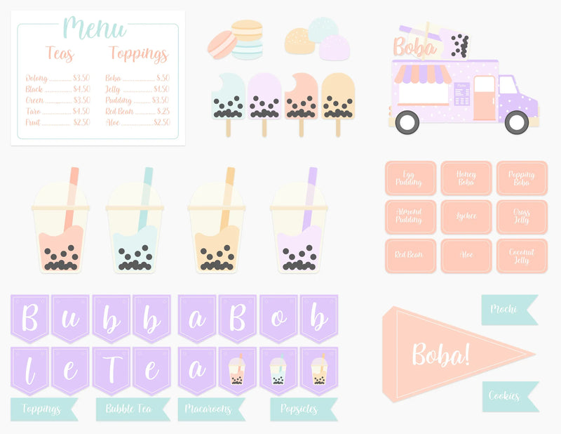 Boba Bubble Tea Shop Dramatic Play Kit - BIG FRENCHIES