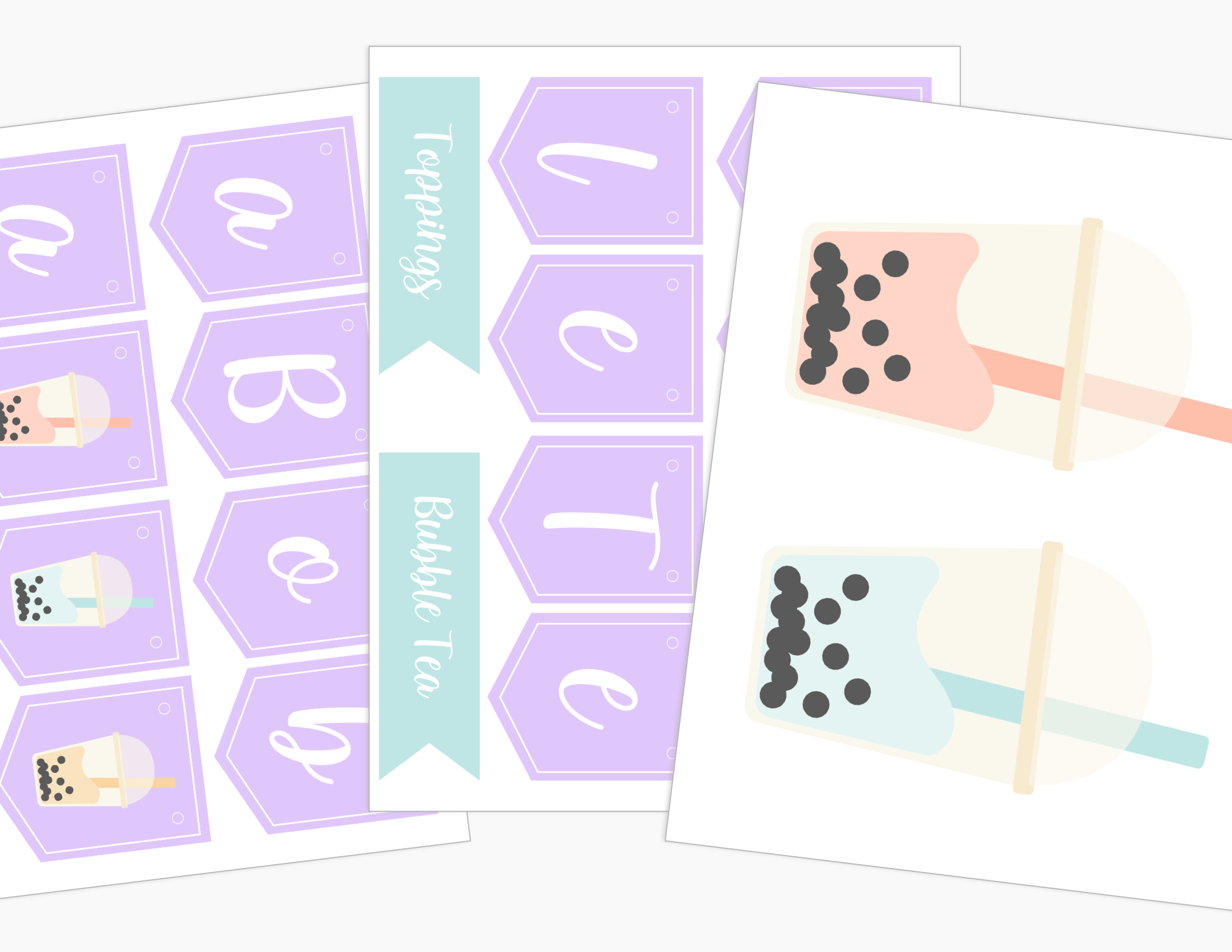 Boba Bubble Tea Shop Dramatic Play Kit