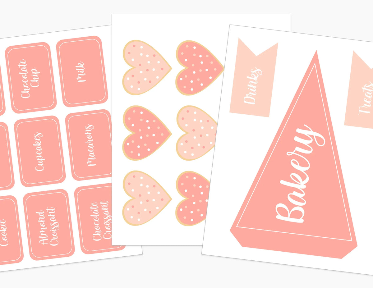Valentines Bakery Printable Dramatic Play - BIG FRENCHIES