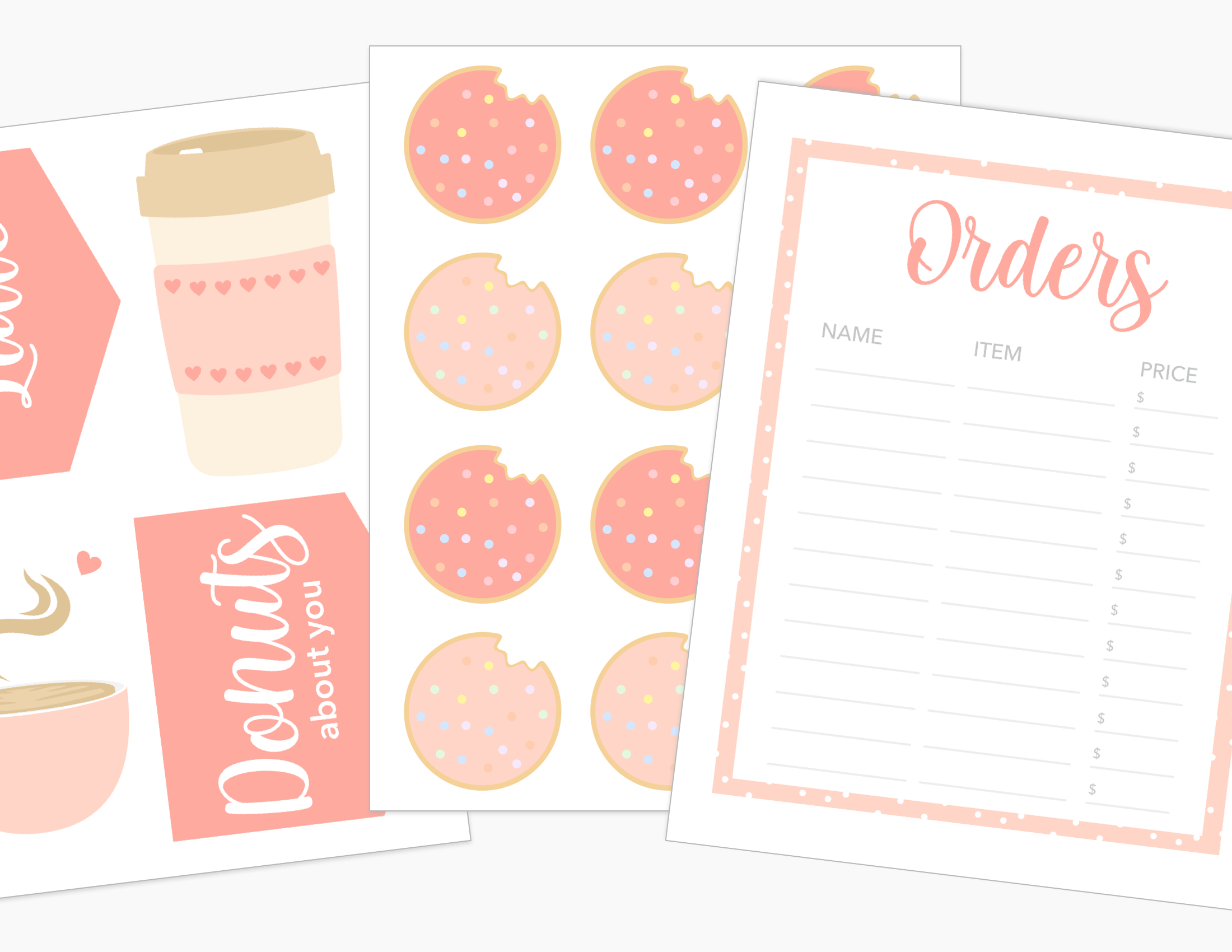 Valentines Bakery Printable Dramatic Play