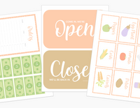 Farmer's Market Printable Dramatic Play