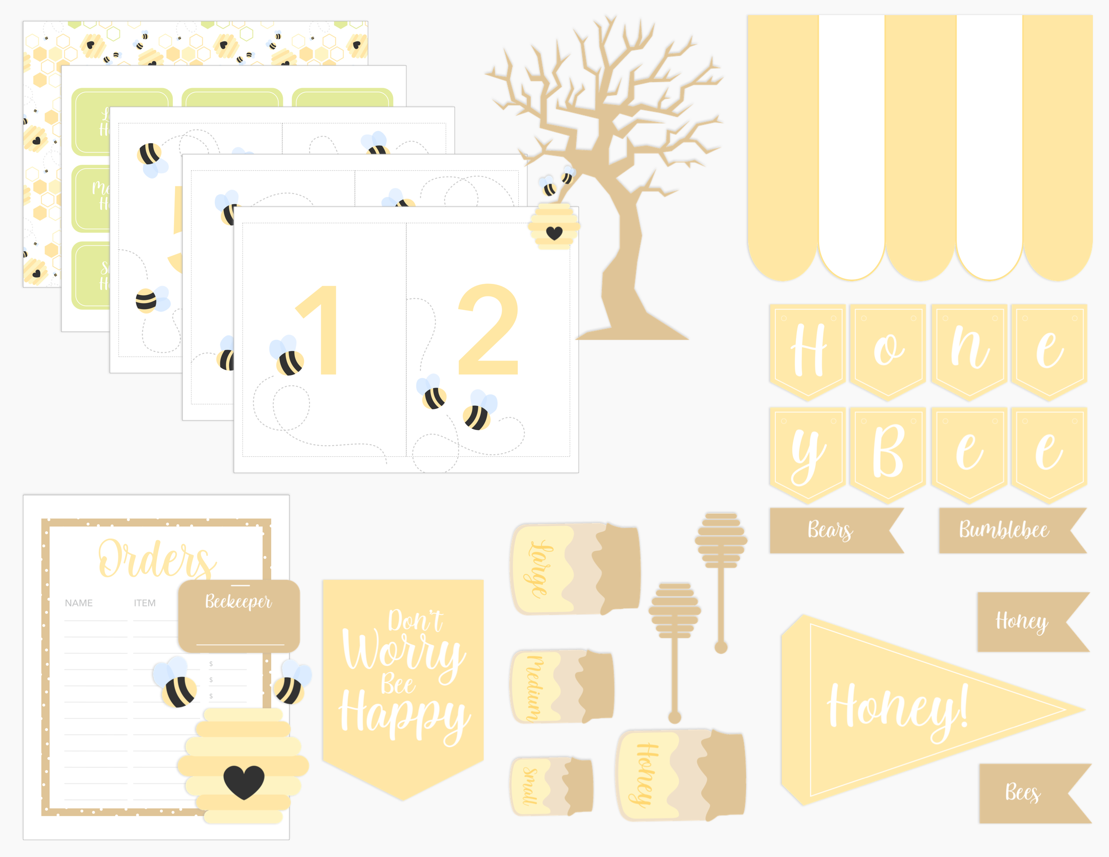 Bee Keeper Honey Printable Dramatic Play