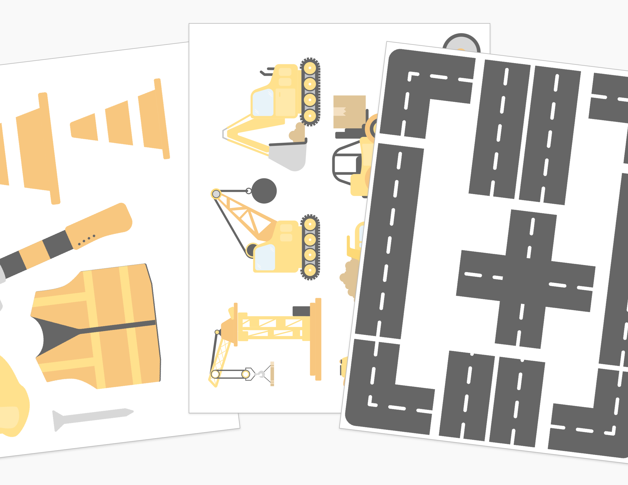 Construction Printable Dramatic Play Kit