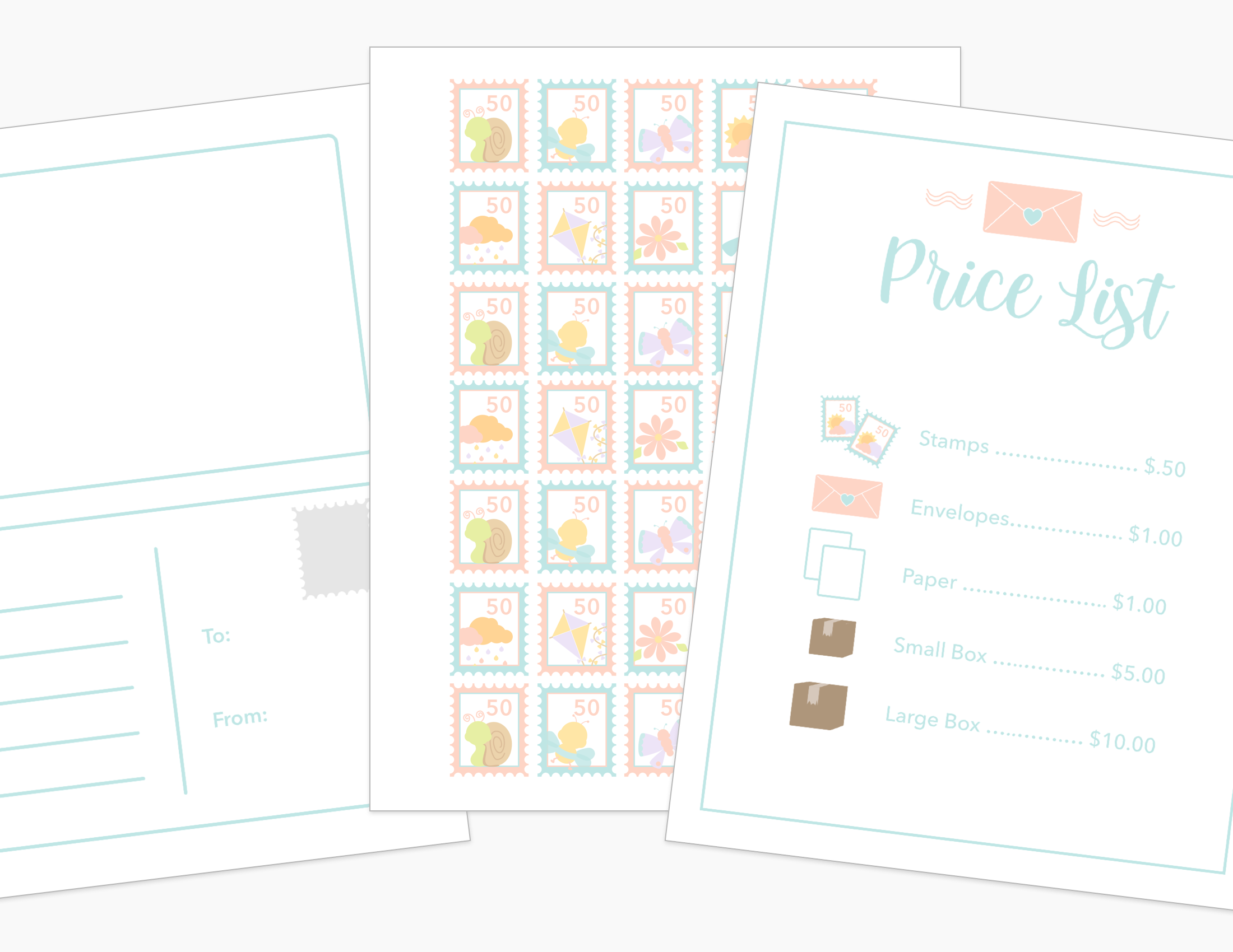 Post Office Printable Dramatic Play