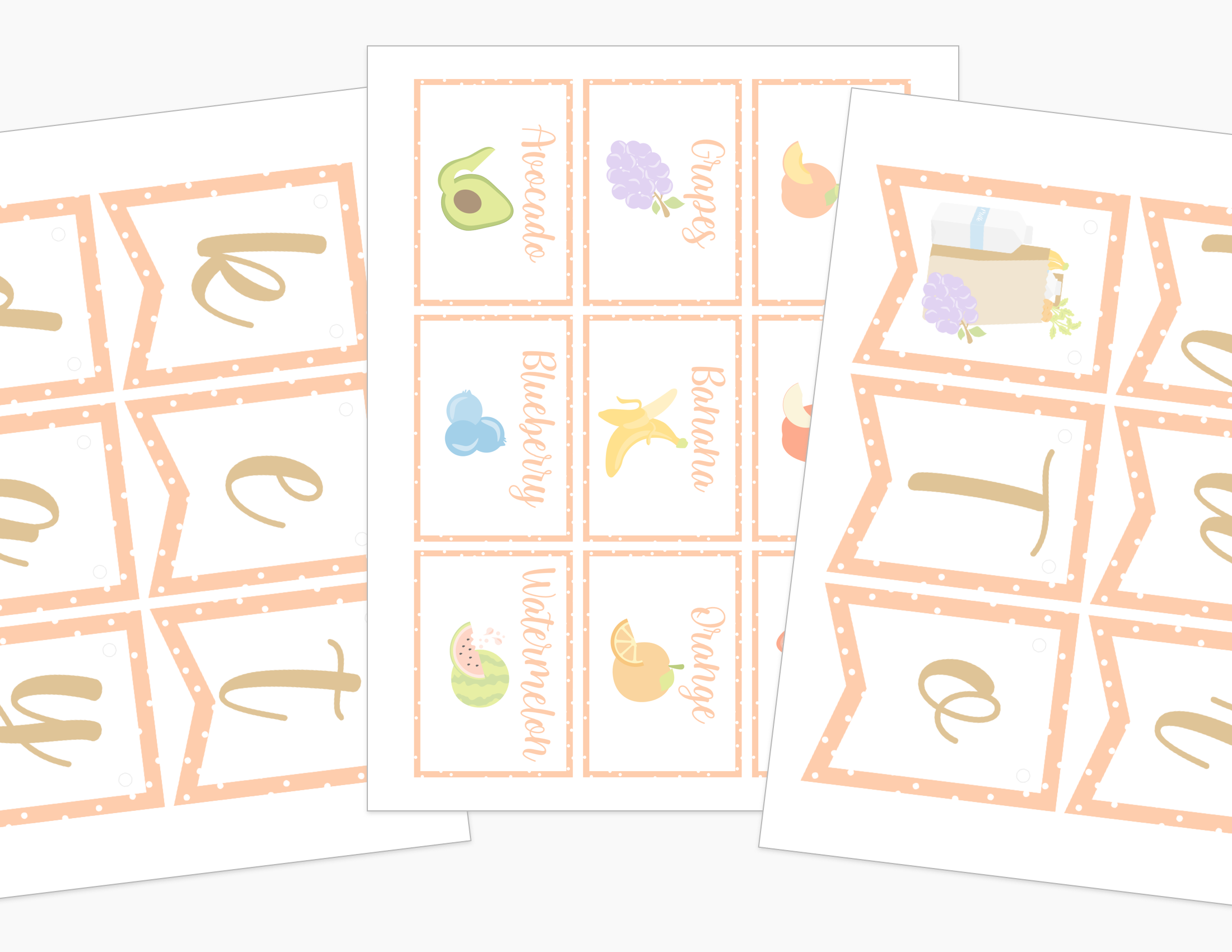 Farmer's Market Printable Dramatic Play