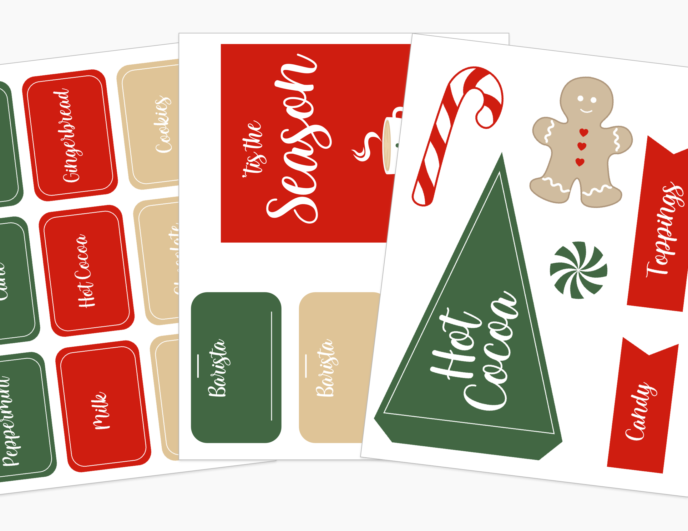 Hot Cocoa Dramatic Play Printables