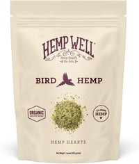 Organic Hemp Hearts for Birds Feather Plucking Support Relaxation 8oz