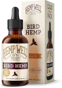 Organic Hemp Oil for Birds 2oz Feather & Immune Support Parrot