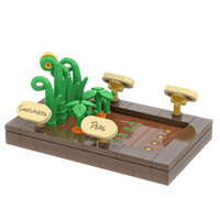 Planter Box - Garden - Custom Build -  Minifig Scale - Made Using LEGO® Parts