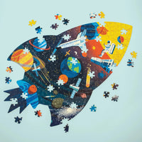 Outer Space 300 Piece Shaped Jigsaw Puzzle Mudpuppy