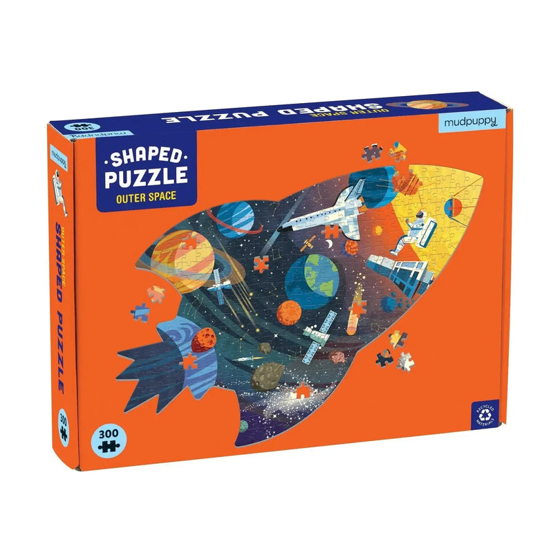 Outer Space 300 Piece Shaped Jigsaw Puzzle Mudpuppy - BIG FRENCHIES