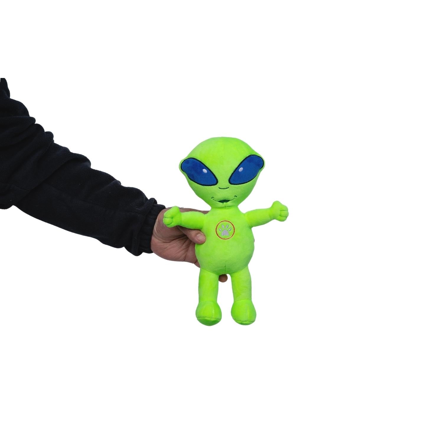 Space Alien & Rocket Plush Dog Toy Gift Set – with Squeaker & Crinkle Paper for Fun Play - BIG FRENCHIES