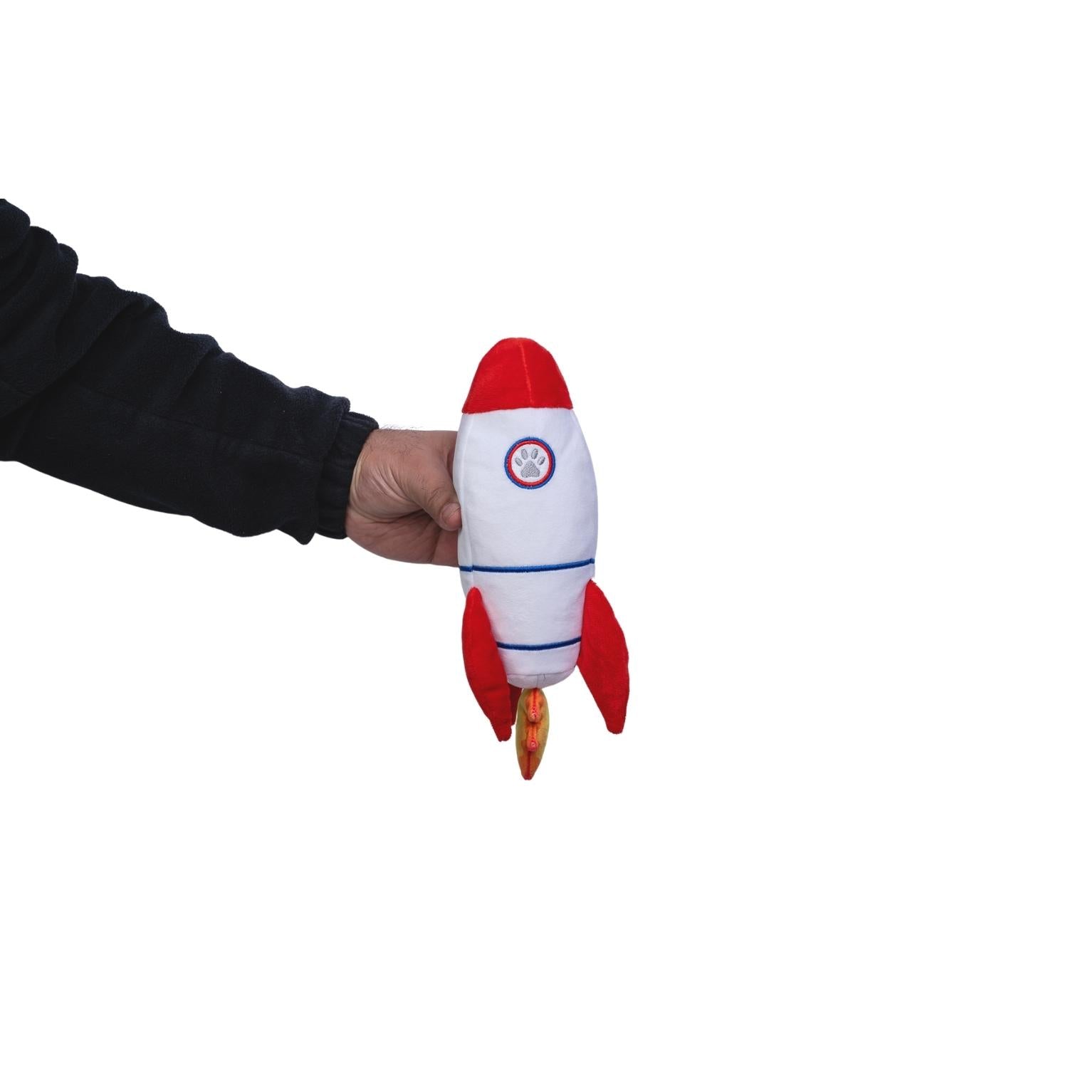 Space Alien & Rocket Plush Dog Toy Gift Set – with Squeaker & Crinkle Paper for Fun Play - BIG FRENCHIES
