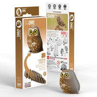 Owl 3D Cardboard Model Kit Eugy