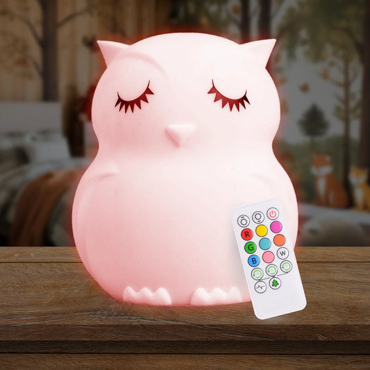 LumiPets® Opal the Owl- Children's Touch Night Light - BIG FRENCHIES