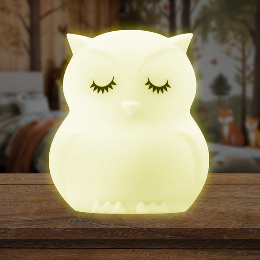 LumiPets® Owen the Owl- Children's Touch Night Light Junior - BIG FRENCHIES
