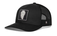 Oyster Shell Trucker Hat  |  Black Oyster Snapback
