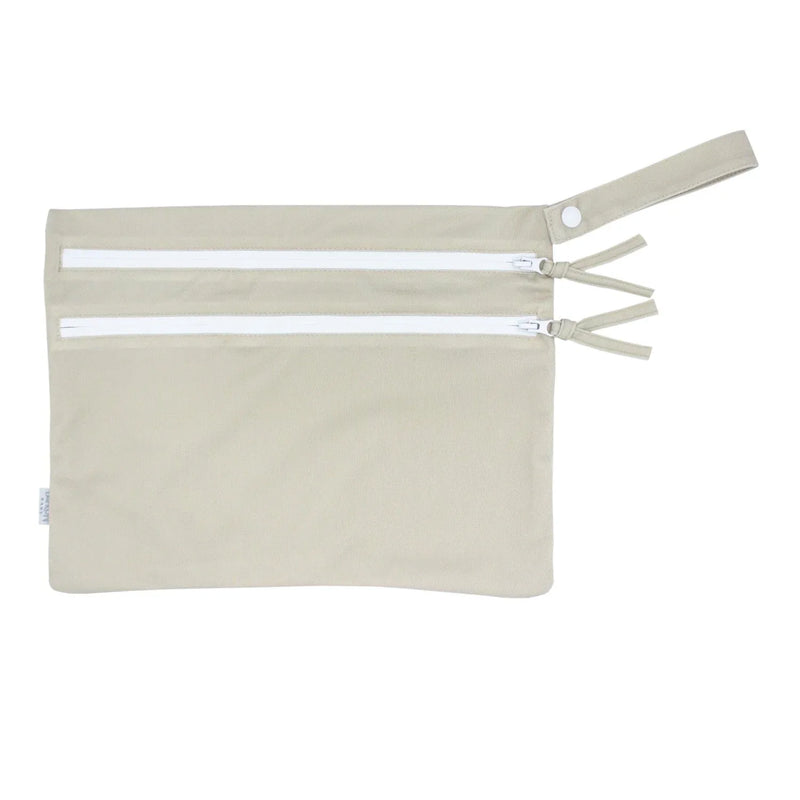 Solid Champagne Minimalist - Waterproof Wet Bag (For mealtime, on-the-go, and more!) - BIG FRENCHIES