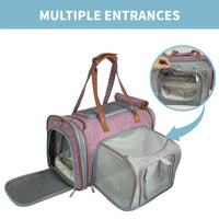 Mr. Peanut's Gold Series Mini Size Airline Compliant Expandable Pet Carrier - BIG FRENCHIES