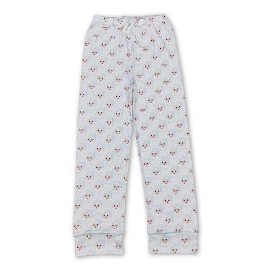 Blue santa family pajamas men Christmas pants - BIG FRENCHIES