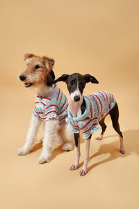 Pet & Me Spring Summer Lavender Ruffle Crochet Short Sleeve Polo Shirt