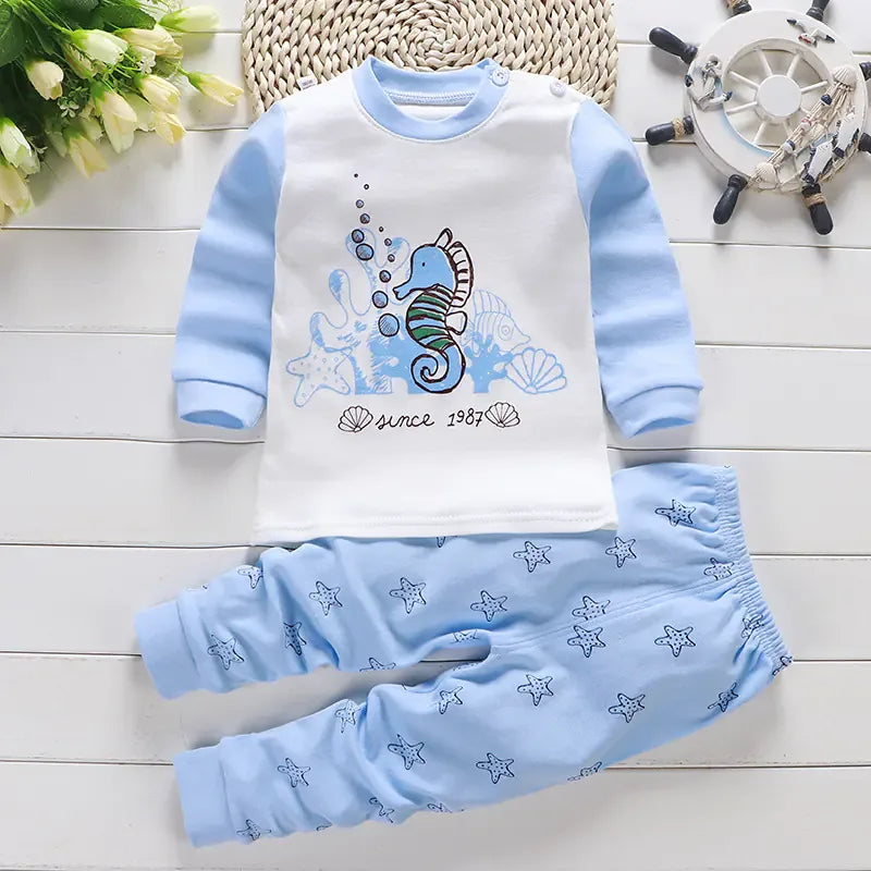 Cotton Pajama Set for Kids (Boys and Girls) - # BAAA81810014 - BIG FRENCHIES