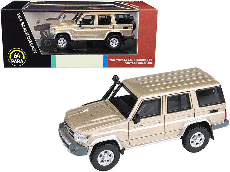 2014 Toyota Land Cruiser 76 Vintage Gold Metallic 1/64 Diecast Model Car by Paragon Models - BIG FRENCHIES