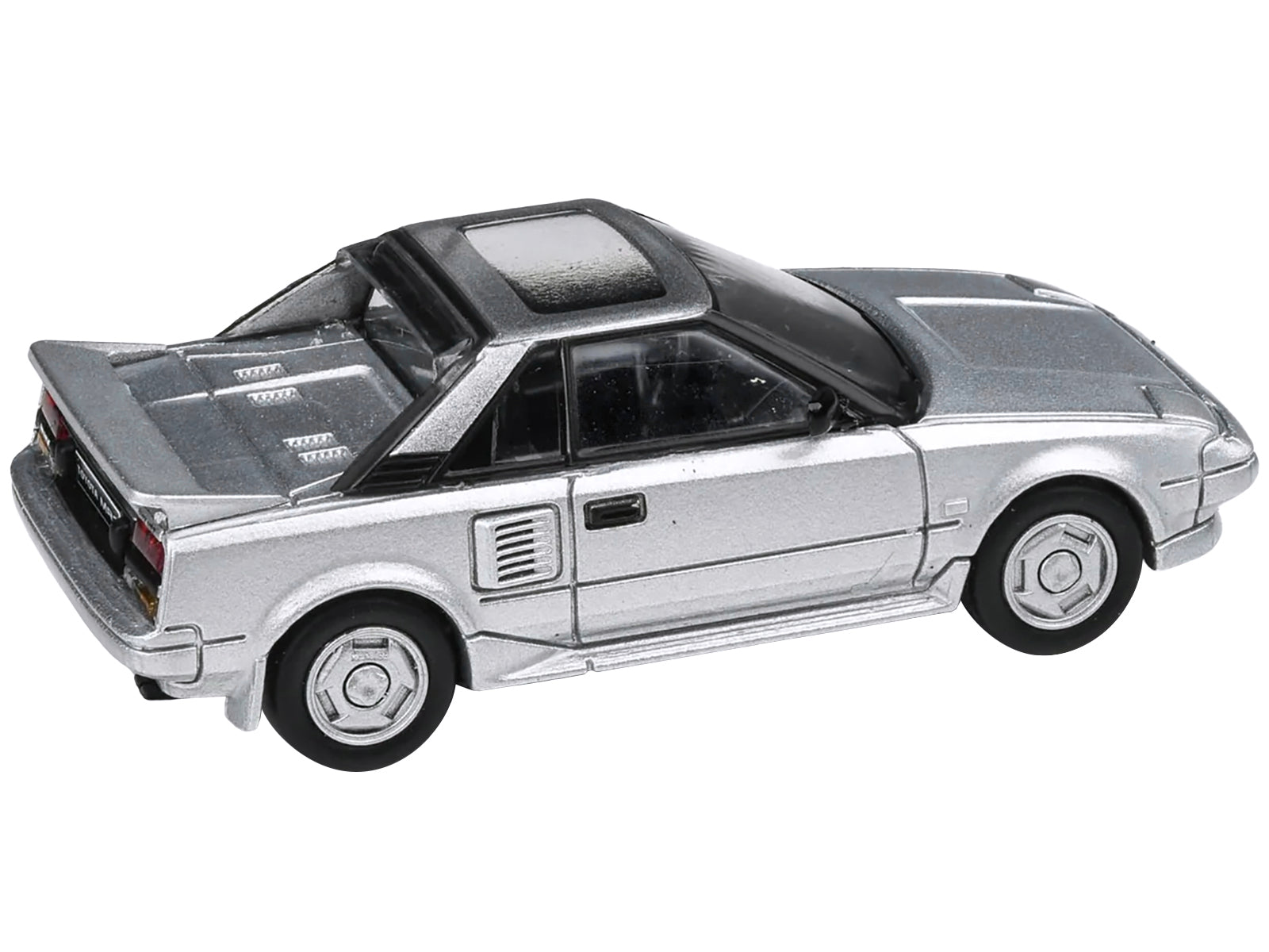 1985 Toyota MR2 MK1 Super Silver Metallic with Sunroof 1/64 Diecast Model Car by Paragon Models - BIG FRENCHIES
