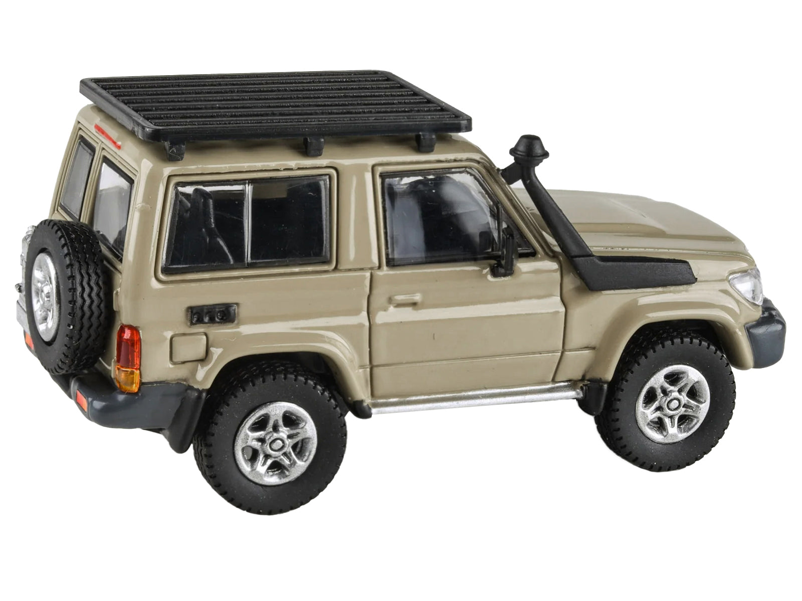 2014 Toyota Land Cruiser 71 SWB (Short Wheel Base) Sandy Taupe Brown 1/64 Diecast Model Car by Paragon Models - BIG FRENCHIES