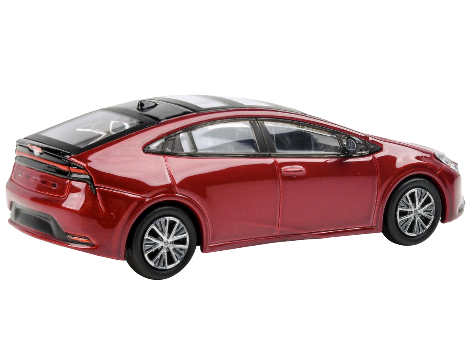 2023 Toyota Prius Supersonic Red Metallic with Black Top and Sun Roof and Sun Roof 1/64 Diecast Model Car by Paragon Models - BIG FRENCHIES