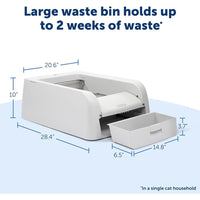 PetSafe ScoopFree Clumping Self-Cleaning Litter Box with Automatic Rake and Waste Bin