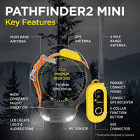 Dogtra PATHFINDER2 Mini Additional GPS Tracking and Training Collar - Green Add-On for PATHFINDER2 Mini