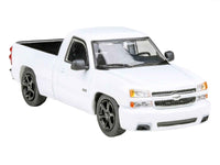 2006 Chevrolet Silverado 'Cateye' Pickup Truck Summit White 1/64 Diecast Model Car by Paragon Models