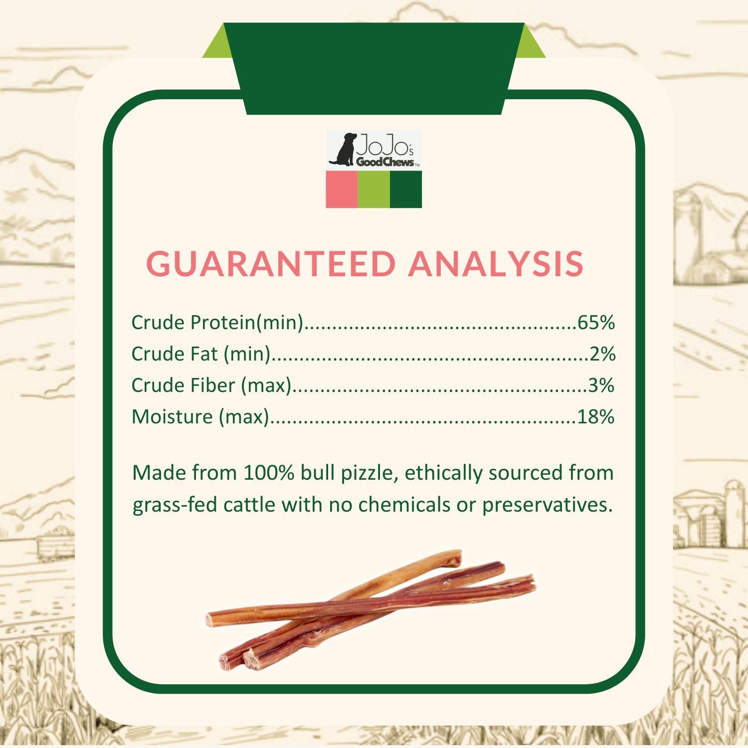 All-Natural Beef Bully Stick Dog Treats – Nutrient-Rich, and High-Protein – 12-Inch Standard (4-Pack) - BIG FRENCHIES