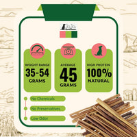 All-Natural Beef Bully Stick Dog Treats – Nutrient-Rich, and High-Protein – 12-Inch Standard (4-Pack) - BIG FRENCHIES