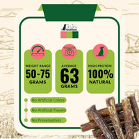 All-Natural Beef Stuffed Gullet Dog Treats – Protein-Packed Chews – 6 Inches (25/Case) - BIG FRENCHIES