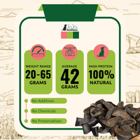 All-Natural Cow Hooves Dog Chews – Premium Crunchy Treats for Dental Health – (25/Case) - BIG FRENCHIES