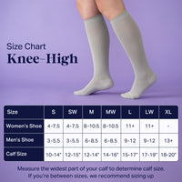 Knee-High Compression Socks - Solid (20-30 mmHg)