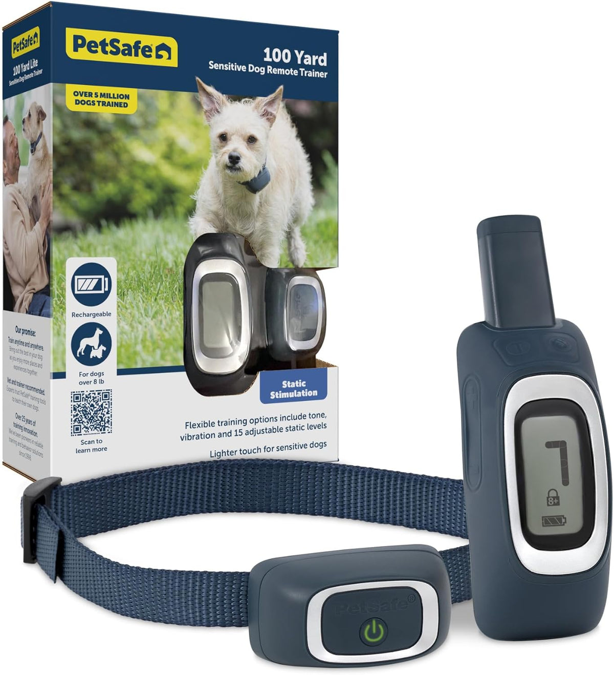 PetSafe 100 Yard Lite Remote Trainer, Short-Range Tone, Vibration & Static Training for Small to Medium Dogs