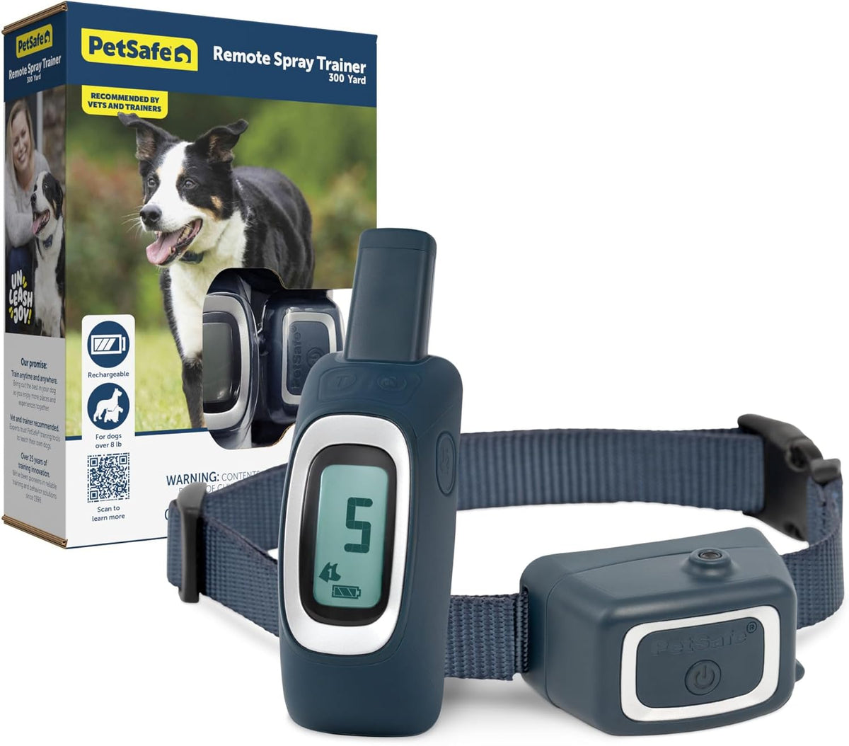PetSafe 300 Yard Remote Spray Trainer for Dogs with Tone, Vibration & Citronella or Unscented Spray